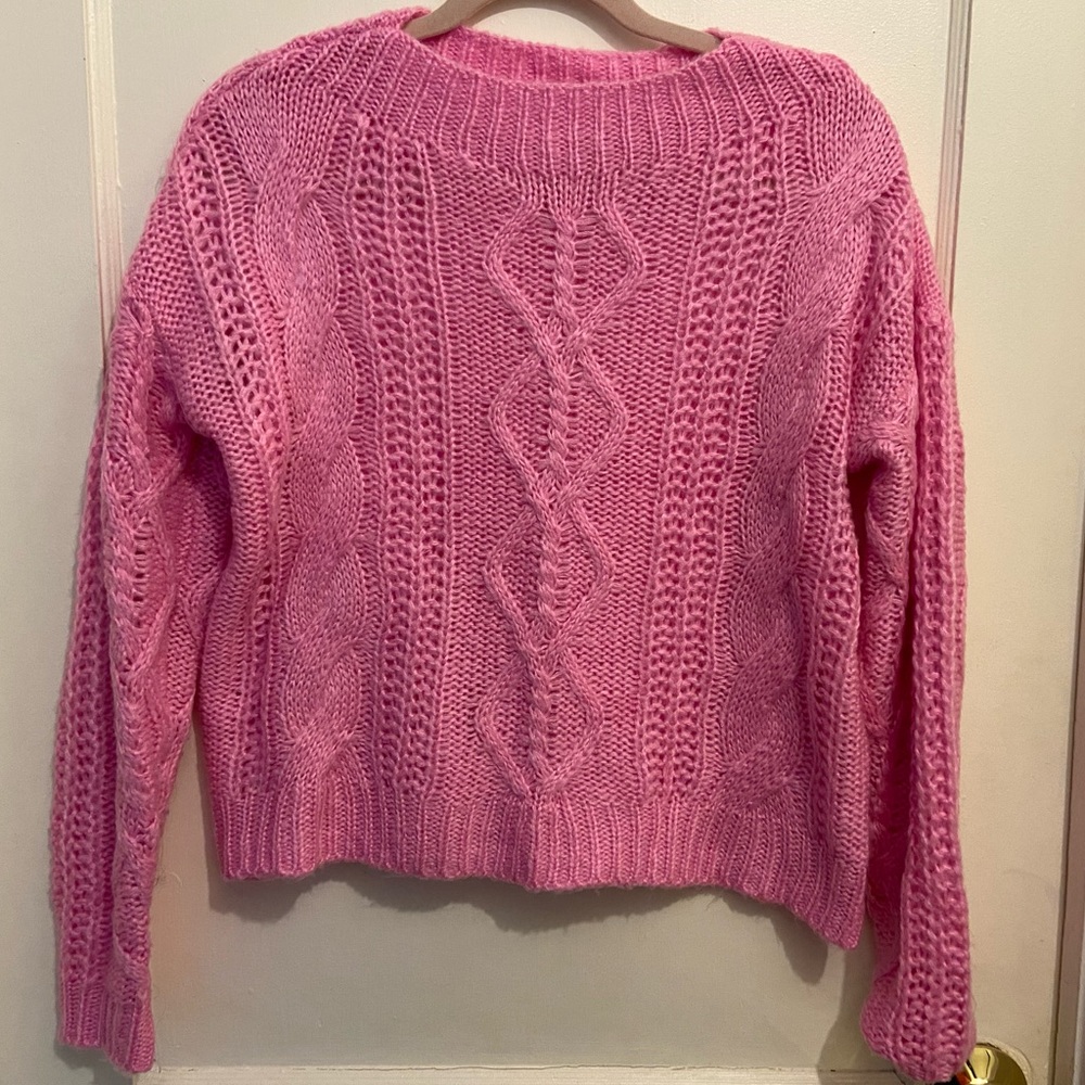 Pink “So” sweater